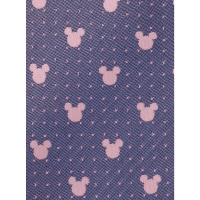 Disney Purple Pink Mickey Mouse Silk Tie for Men