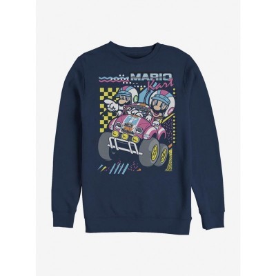Super Mario Kart Dart Crew Unisex Sweatshirt - Blue
