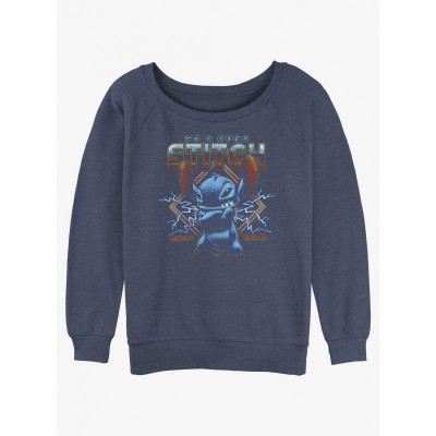 Disney Lilo & Stitch Girls Lightweight Slouchy Sweatshirt - Blue