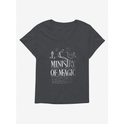 Harry Potter Ministry of Magic Inspired Comfortable Plus Size Tee for Girls