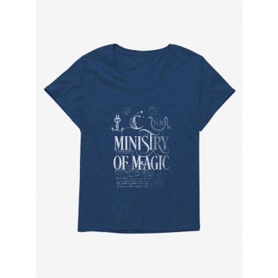 Harry Potter Ministry of Magic Inspired Comfortable Plus Size Tee for Girls