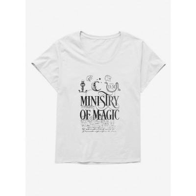 Harry Potter Ministry of Magic Inspired Comfortable Plus Size Tee for Girls
