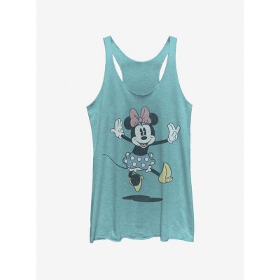 Disney Girls' Jump Mickey Minnie Mouse Tank Top - Blue