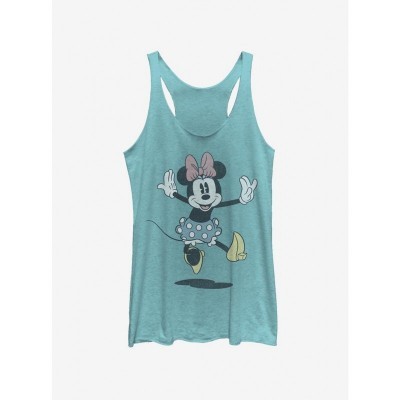 Disney Girls' Jump Mickey Minnie Mouse Tank Top - Blue