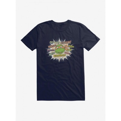 Teenage Mutant Ninja Turtles Michelangelo Catchphrases Unisex Cotton T-Shirt