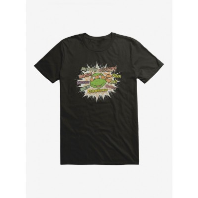 Teenage Mutant Ninja Turtles Michelangelo Catchphrases Unisex Cotton T-Shirt