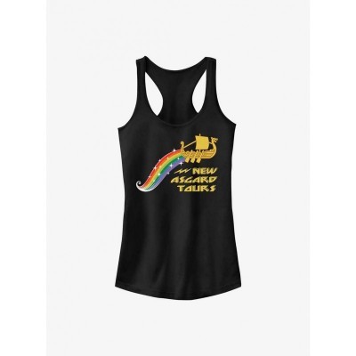 Marvel Thor Rainbow Adventure Girls Tank Top - Black