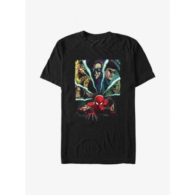 Marvel No Way Home Spider-Man Villain Sense T-Shirt - Men's Black
