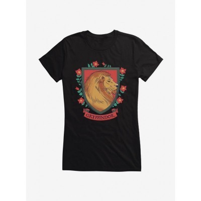Harry Potter Gryffindor Shield Comfortable Girls T-Shirt