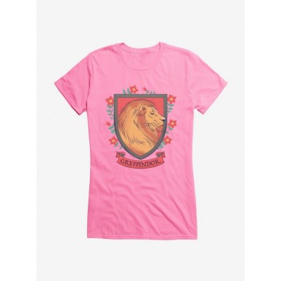 Harry Potter Gryffindor Shield Comfortable Girls T-Shirt
