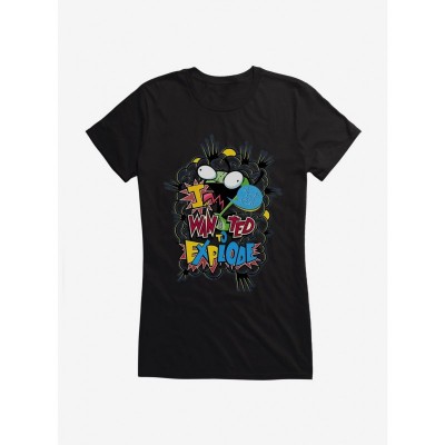 Invader Zim I Want To Explode Junior Girls T-Shirt
