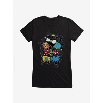 Invader Zim I Want To Explode Junior Girls T-Shirt