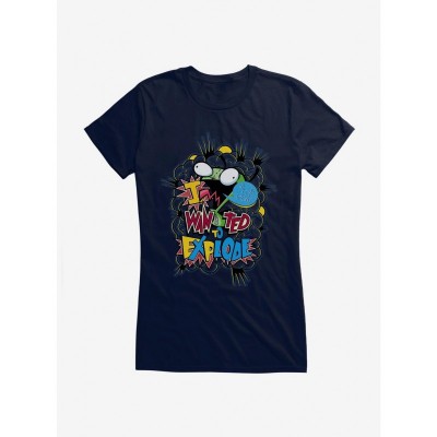 Invader Zim I Want To Explode Junior Girls T-Shirt