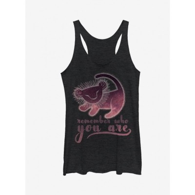 Lion King Simba 'Remember Who You Are' Girls Tank Top - Black