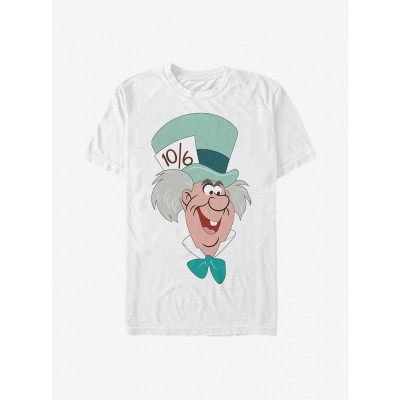 Disney Mad Hatter from Alice In Wonderland Big Face Graphic Tee for Men