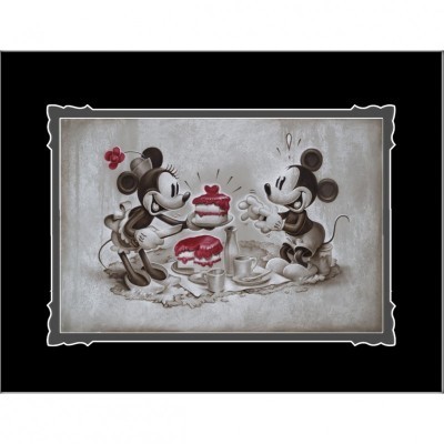 Minnie and Mickey Mouse Romance Print by Noah - The Way to His Heart
