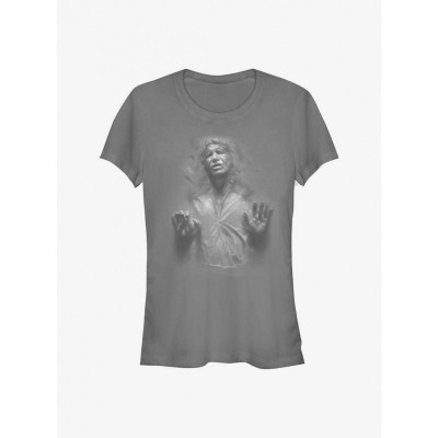 Star Wars Iconic Han Solo Carbonite Tee for Girls - Grey