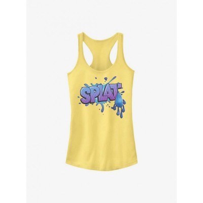 Disney Girls Cartoon Tank Top - Strange World Splat Focus - Yellow