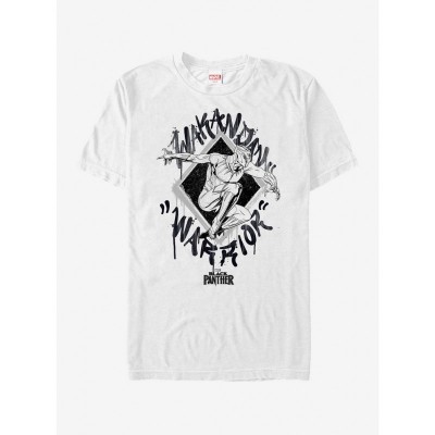 Marvel 2018 T-Shirt - Wakandan Warrior - Men's White