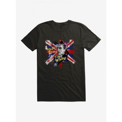 Doctor Who 12th Doctor 'I Am The Doctor' Graffiti Print Unisex T-Shirt - Black