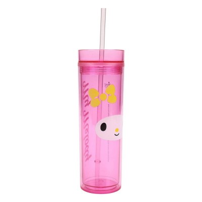 My Melody 16oz Acrylic Cute Travel Tumbler for Women
