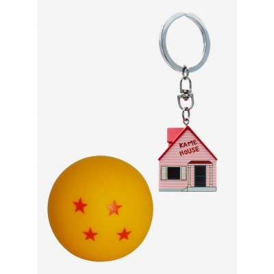 Dragon Ball Z Official Mini Lamp & Kame House Keychain Set