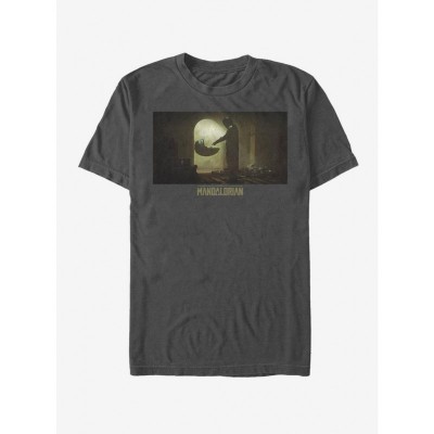 The Mandalorian Grey Tinted Scene Shirt - Lightweight Men's Cotton