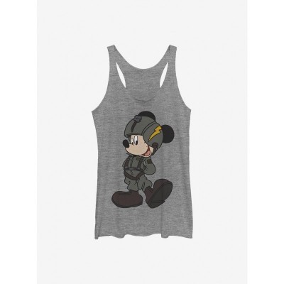 Disney Girls Mickey Mouse Jet Pilot Grey Tank Top