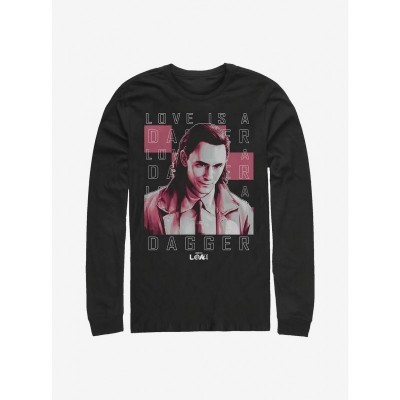 Marvel's Loki Inspired Long-Sleeve T-Shirt for Men - Black