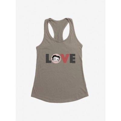 Betty Boop Polka Dot Girls Tank Top - Lightweight Cotton Blend