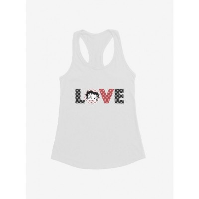Betty Boop Polka Dot Girls Tank Top - Lightweight Cotton Blend