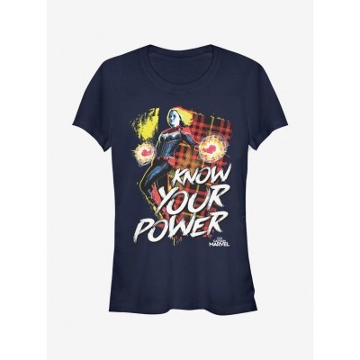 Marvel Captain Marvel Empowerment Tee for Girls - Blue