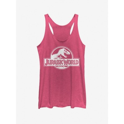Simple T. Rex Logo Pink Tank for Girls