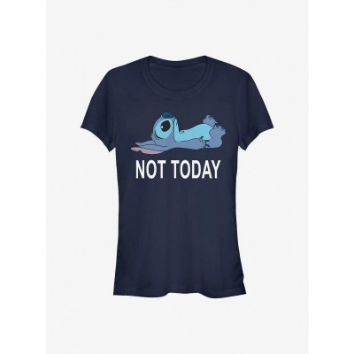 Disney Lilo & Stitch Girls T-Shirt in Blue - Lightweight Cotton