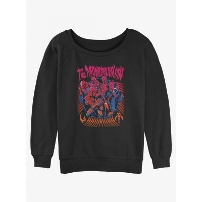 Star Wars Mandalorian Banded Clans Sweatshirt - Mudhorn & Keldau for Juniors - Black