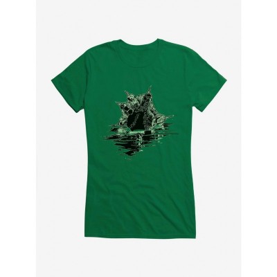 Creature from The Black Lagoon Fin Attack Graphic Tee for Girls