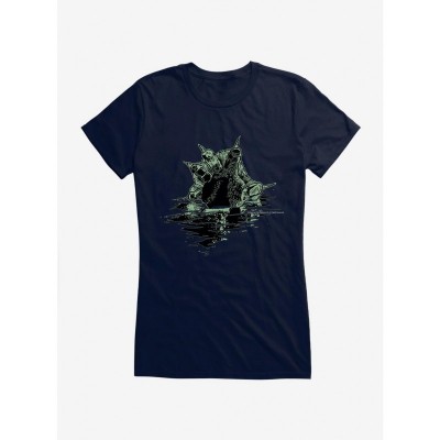Creature from The Black Lagoon Fin Attack Graphic Tee for Girls