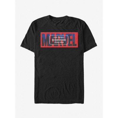 Marvel's Iconic Friendly Neighborhood Spider-Man Logo T-Shirt - Men's Black