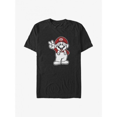 Mario Classic Big & Tall T-Shirt - Men's Black