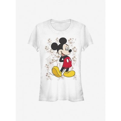 Disney Girls Lightweight Mickey Mouse Graphic Tee - White