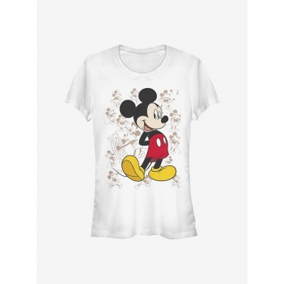 Disney Girls Lightweight Mickey Mouse Graphic Tee - White